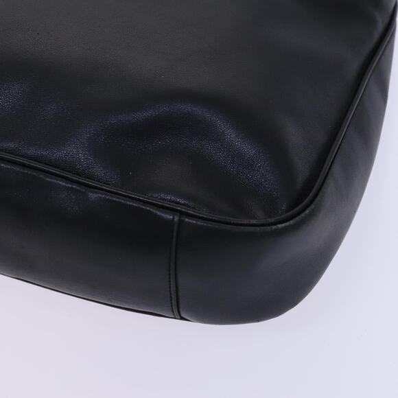 GUCCI Bamboo Hand Bag Leather Black Gold 001 001 - Picture 12 of 16